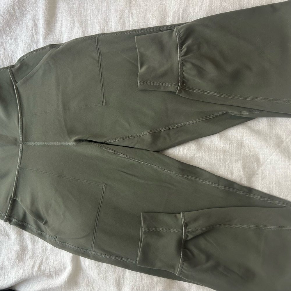 lululemon athletica army green align joggers 28”